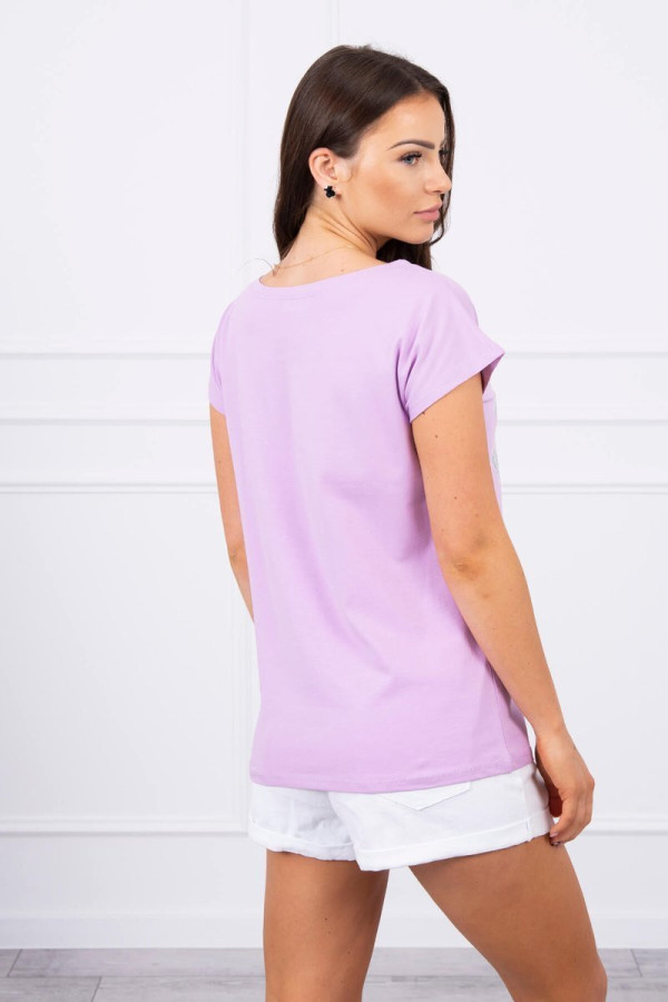 Tričko s potlačou pier model 885 farba lila