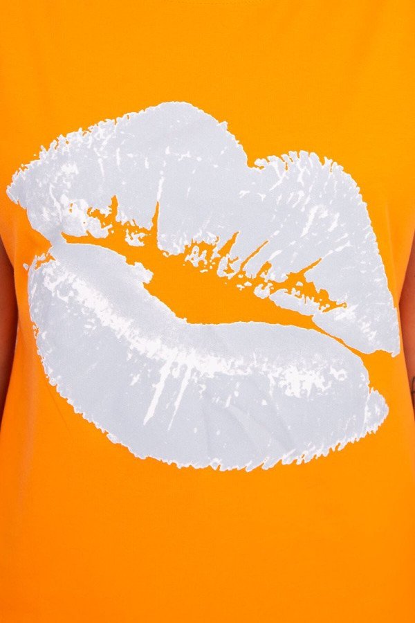 Tričko s potlačou pier model 885 oranžové