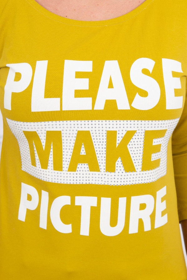 Tričko Please Make Picture (Odfoť ma) farba kiwi