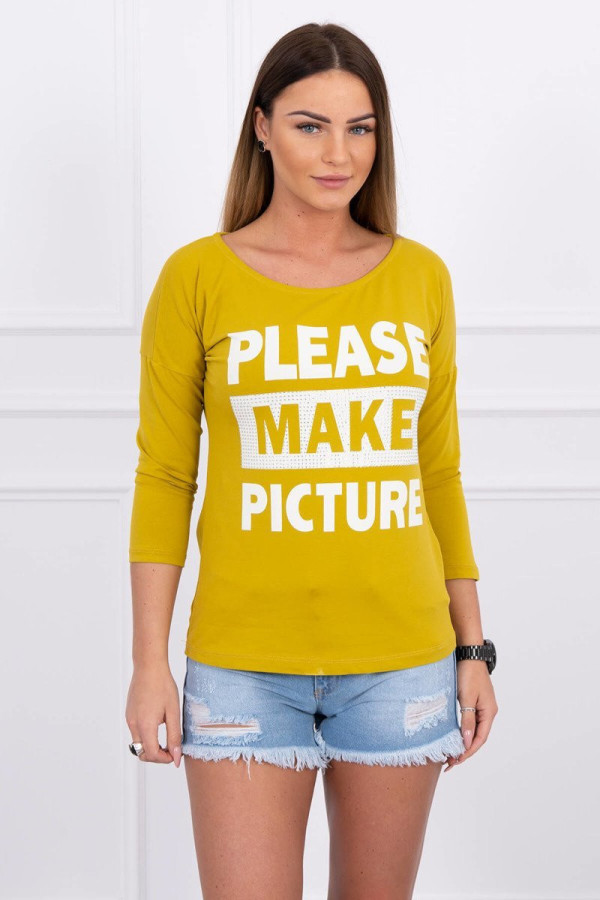 Tričko Please Make Picture (Odfoť ma) farba kiwi