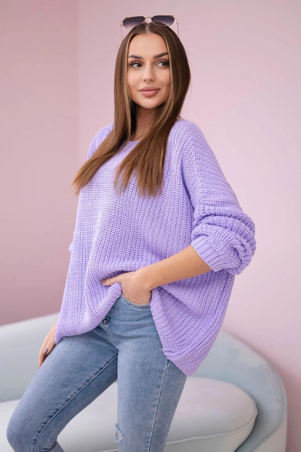 Oversize sveter model 2019-22 farba lila
