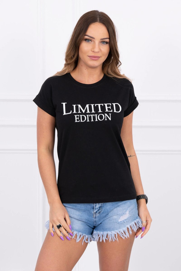 Tričko s nápisom Limited Edition čierne