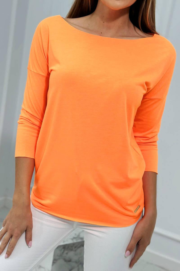 Tričko Casual neónovo oranžové