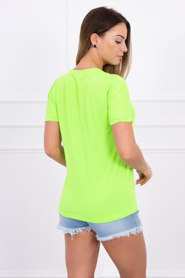 Tričko s potlačou Perfect neónovo zelené
