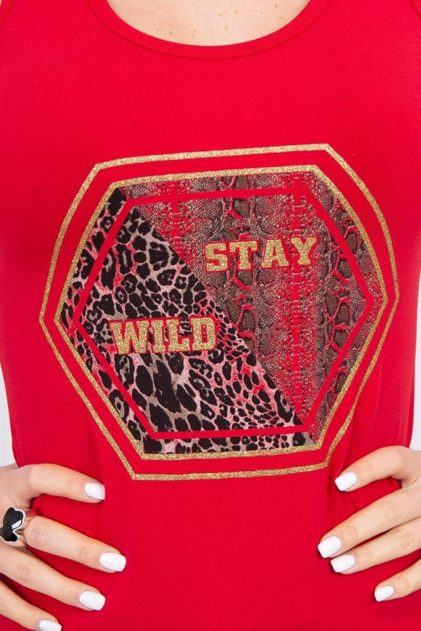 Tielko Stay Wild červené