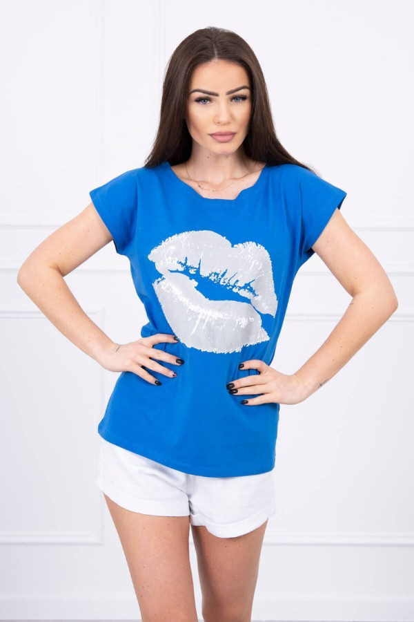 Tričko s potlačou pier model 885 farba kráľovská modrá