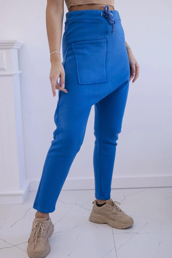 Tepláková súprava s nohavicami Baggy kráľovská modrá