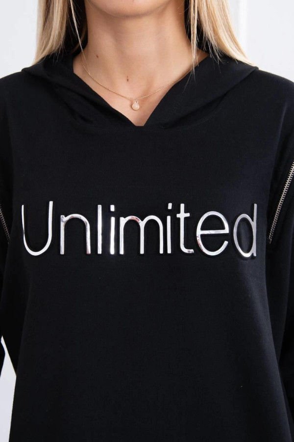 Šaty Unlimited s vreckami a zipsami model 9190 čierne