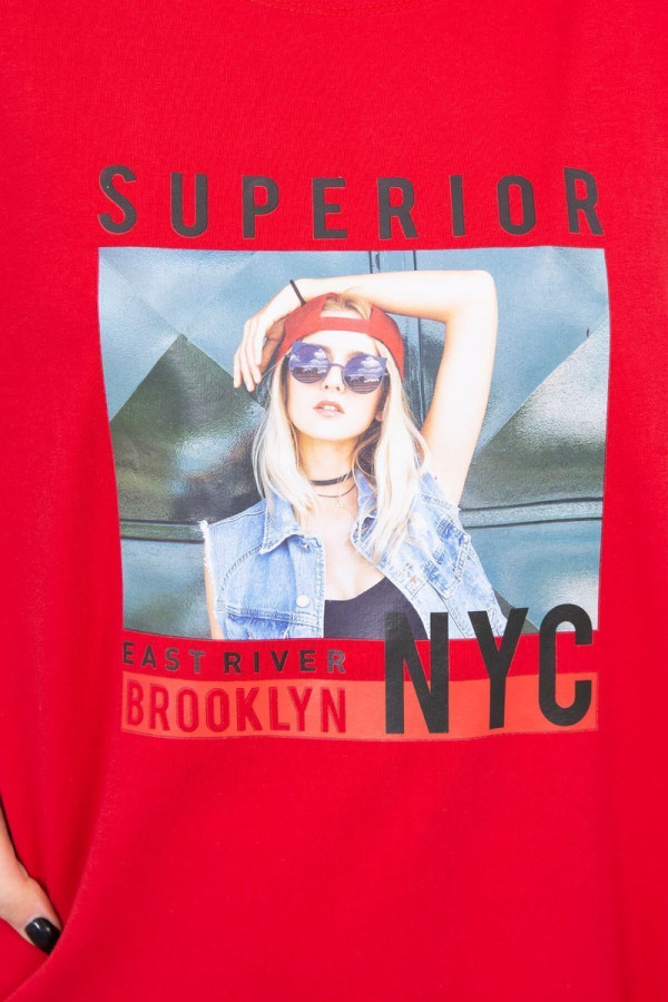 Tričko Superior NYC červené